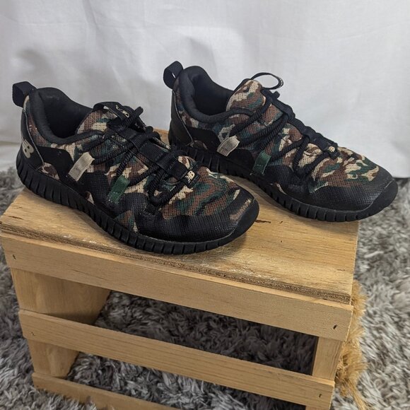 New Balance Playgruv V1 Bungee Running Shoe Black/Team Forest Green/Bison Size 2 - Picture 3 of 13